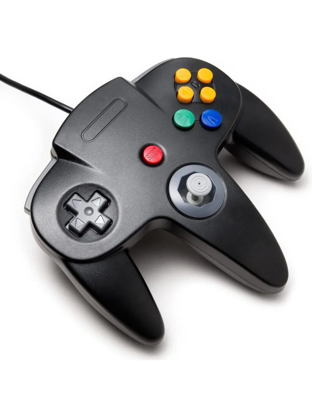 2x Retro Wired N64 Gamepad Controllers - Classic Joystick for Nintendo Console